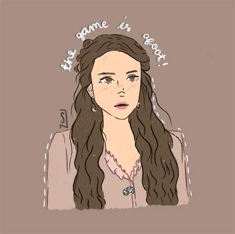 a drawing of a woman with long hair and words above her head that say ...