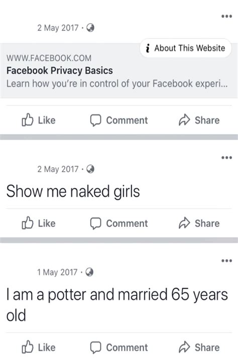 Show me naked girls : r/oldpeoplefacebook