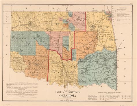 Map of Indian Territory and Oklahoma. | Library of Congress