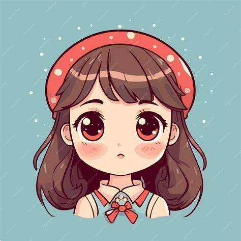 Premium Vector | Cute anime kawaii girl cartoon character with vector