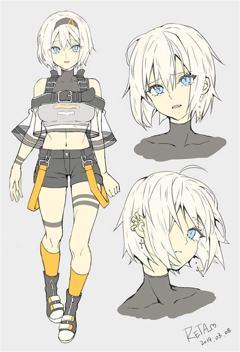 pin  alexander stark  anime character design female