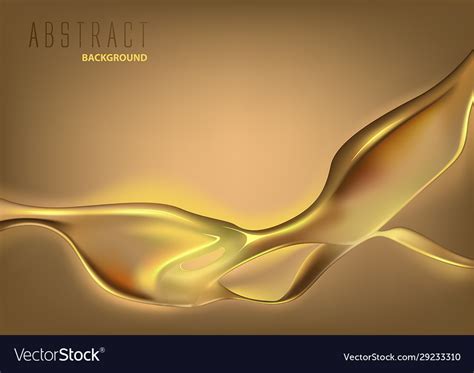 Beautiful golden oil liquid background Royalty Free Vector