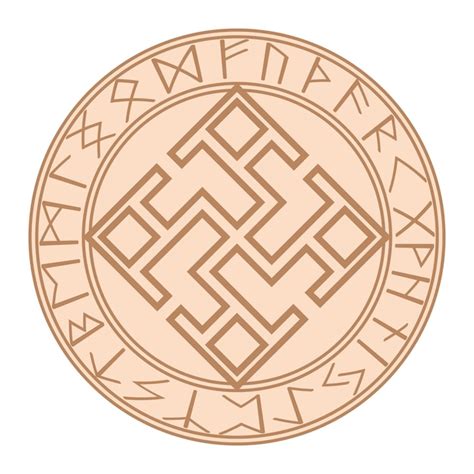 Premium Vector | Spiritual strength an ancient slavic symbol decorated ...