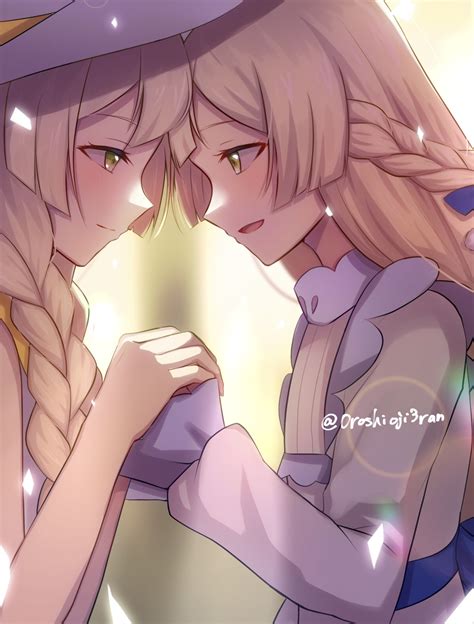 nihilego and lillie (pokemon and 1 more) drawn by 0roshioji3ran | Danbooru
