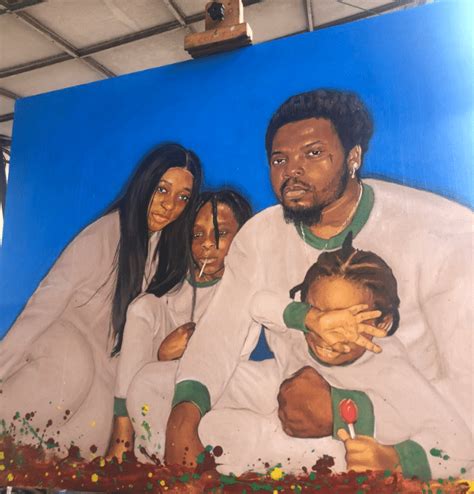 Olamide gives recognition to artist behind his beautiful family portrait