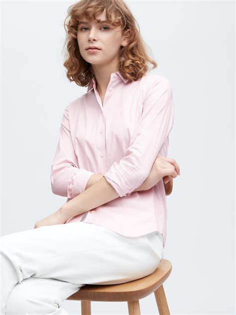 Рубашка Uniqlo 47405445 S Розовая (1159786404) – в интернет-магазине ...