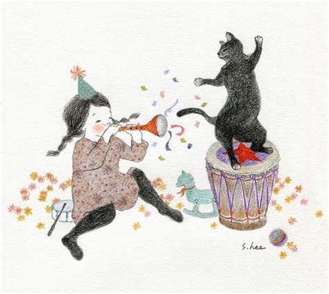 241번째 이미지 | Ilustraciones de gato, Ilustraciones, Niños arte
