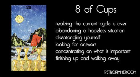 RETRO KIMMER'S BLOG: EIGHT OF CUPS: LOOKING FOR ANSWERS