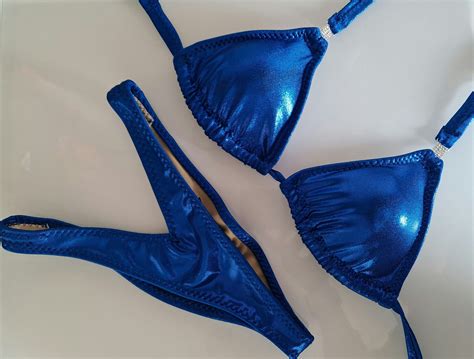 Blue Holographic Competition Stage Posing Suit | Price from £80