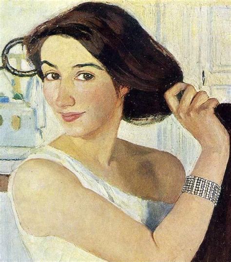 Zinaida Serebriakova. Woman at the Mirror. Self-Portrait. Detail.