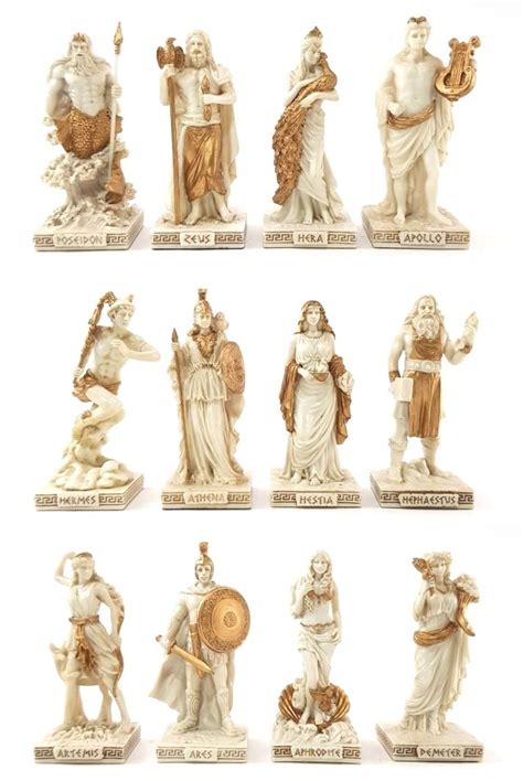 Greek Gods Statue Figurine.12 Twelve Olypmpians - Etsy