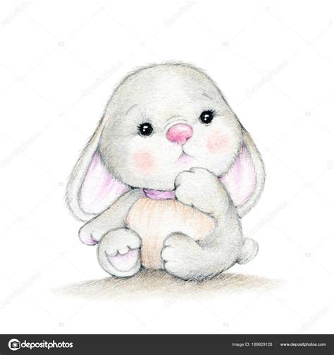 Cute gray bunny | Cute Gray Bunny White Background — Stock Photo ...