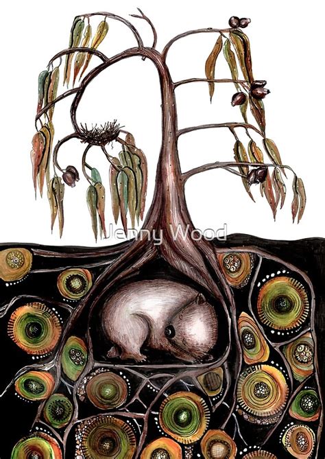 "What's in the wombat burrow?" by Jenny Wood | Redbubble