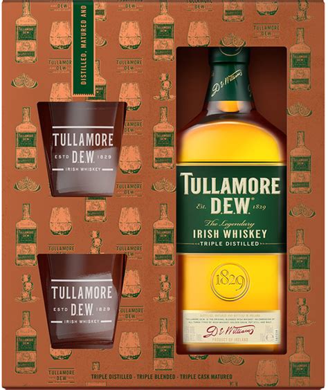 Виски Tullamore Dew Original 5 лет выдержки 0.7 л 40% + 2 стакана ...