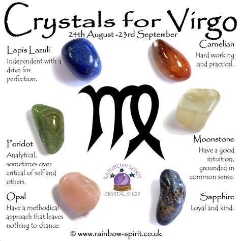 Virgo Birthstones Crystal Set | Etsy