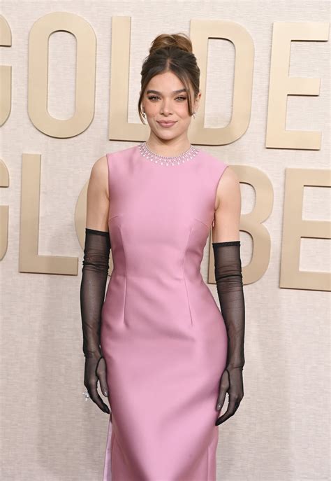 Hailee Steinfeld Is Pretty in Pink at 2024 Golden Globes | Us Weekly