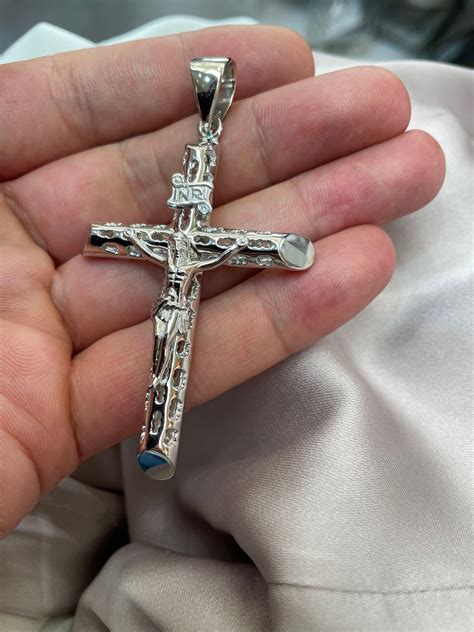 sterling silver crucifix pendant  grams gift boxed etsy