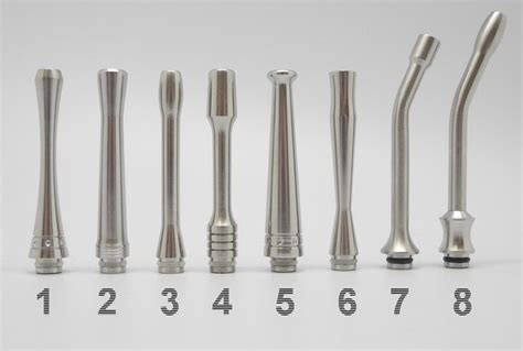 Купить Мундштук Drip Tip 510 Pipe Style длинный (8 видов) - Папироска.рф