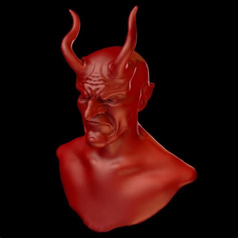 Голова дьявола и туловище 3D Модель $4 - .obj - Free3D