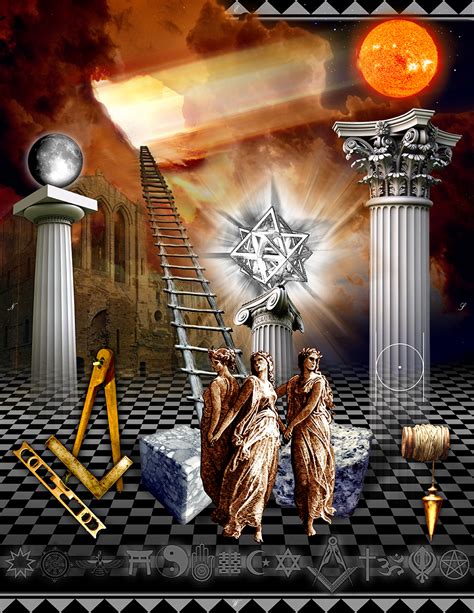 Masonic Traveler | Modern First-Degree Masonic Tracing Board