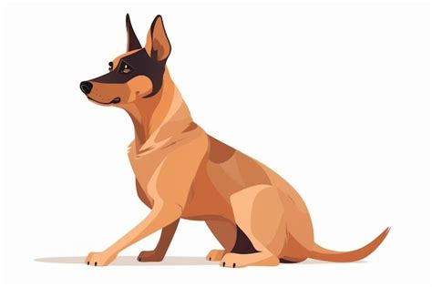 premium ai image  dog   triangle shape   front