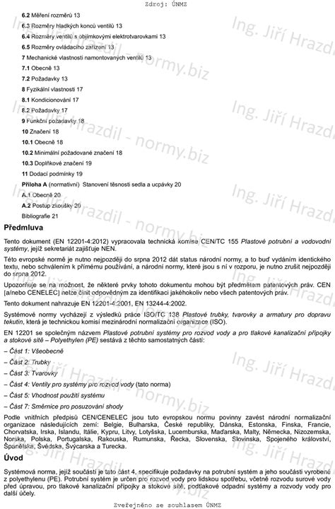 ČSN EN 12201-4 (646410) - Plastové potrubní systémy pro rozvod vody a ...