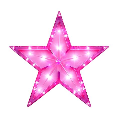 Sparkle Glowing Neon Pink Star, Glowing, Neon, Star PNG Transparent