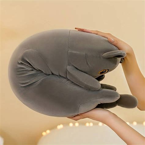 Мягкая Игрушка Кот 50 см, Подушка, Обнимашка, Серый – фото, отзывы ...