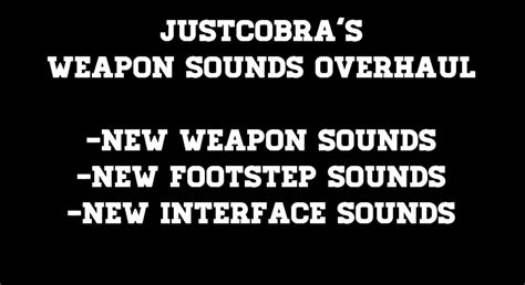 Vanilla sound overhaul addon - ModDB