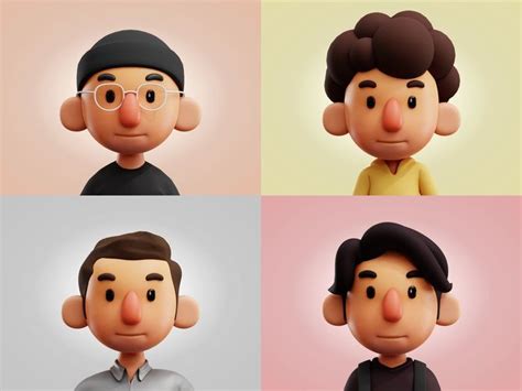 3D Avatar Collection Vol.01 by Arthur Sjorgen for Odama on Dribbble ...