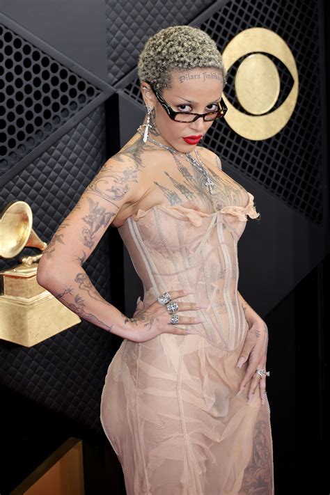 Doja Cat's Corseted Grammys 2024 Gown Is Completely See-Through | Marie