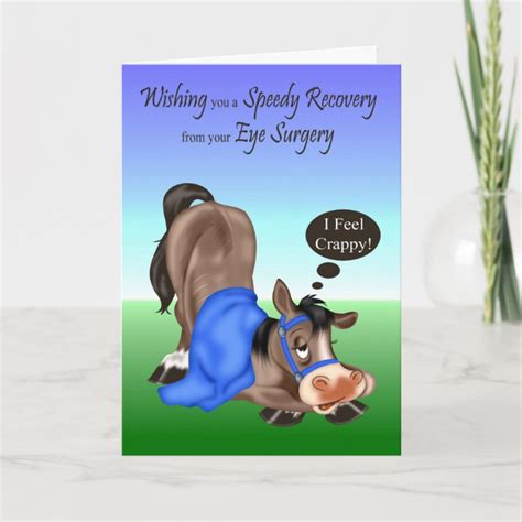 Get Well, Eye Surgery Greeting Card | Zazzle.com