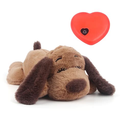 BEVERLYSHARK Heartbeat Puppy Toy Dog Anxiety Relief Calming Aid