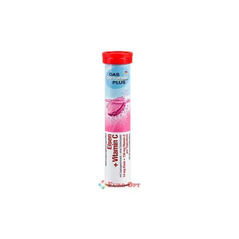 Вітаміни Das Gesunde Plus Eisen + Vitamin C (Залізо + Вітамін С) 20 ...