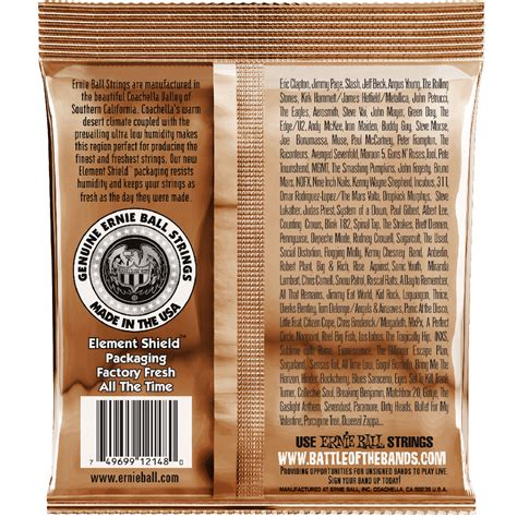 Купить струны для акустической гитары ERNIE BALL EARTHWOOD EXTRA LIGHT ...