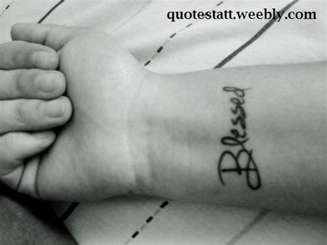 Blessed Tattoo Quotes - Quotestatt