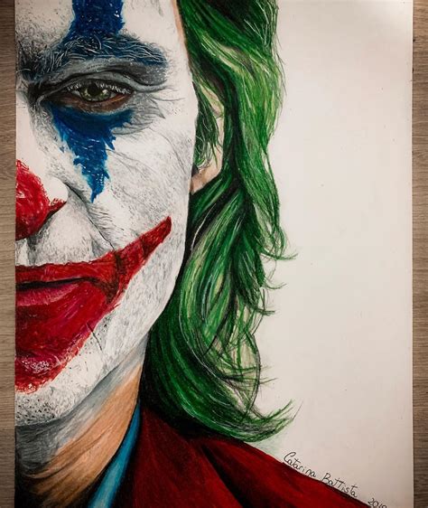 Joker by Joaquin Phoenix drew by my girlfriend : r/drawing