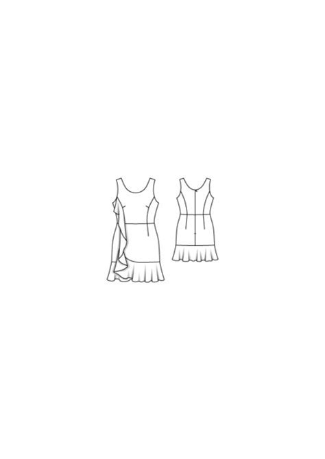 Flounce Dress 11/2016 #103 – Sewing Patterns | BurdaStyle.com