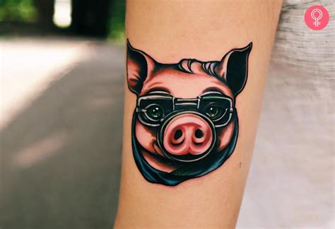 adorable pig tattoo ideas  pet lovers