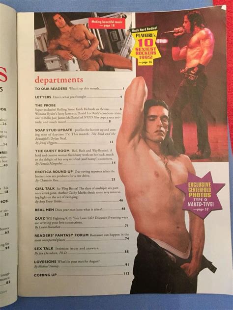 PLAYGIRL August 1995 PETER STEELE, KEITH RICHARDS, Shemar Moore ...