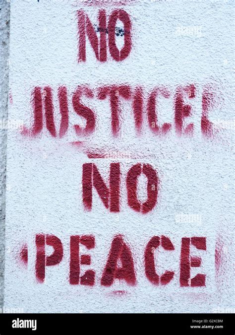 "No justice no peace", "No justice, no peace" sponti graffiti slogan on ...