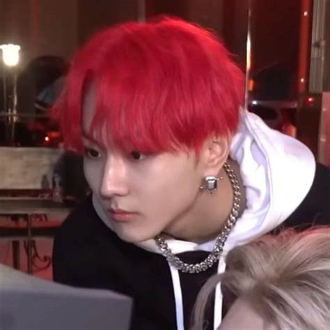 jungwon | Red hair, Cool kids, Kpop