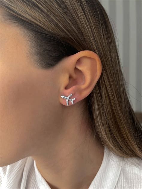 ᐉ Срібні сережки пусетні Літачки – «Jevelry Silver»