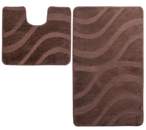 Набор ковриков в ванную комнату Confetti Symphony Brown 60х100 и 60х50 ...