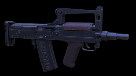 Bullpup assault rifle OTs-14 "Groza" - Blender MarketBullpup assault ...