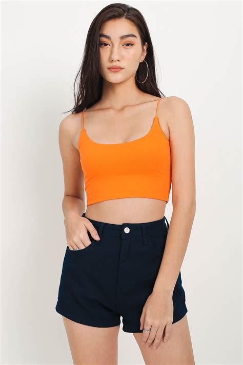 winnie wide  neck top orange supergurl