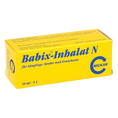 Babix-Inhalat N 20 ml bei Ihrer günstigen Online Apotheke – Apotheke.de