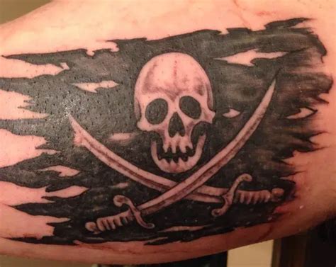 Jolly Roger Flag Tattoo
