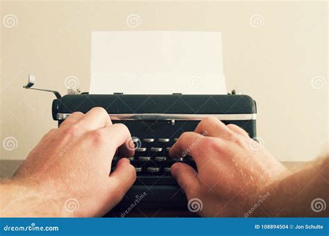 vintage typewriter  desk stock photo image  typewriter black