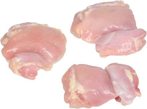 Raw Boneless Skinless Chicken Thigh Portions fresh CVP (random size ...